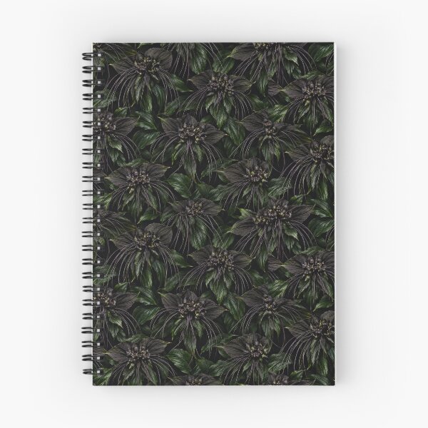 Item preview, Black Bat Flower Gothic Botanical – Pattern designed and sold by Helt-enkelt.