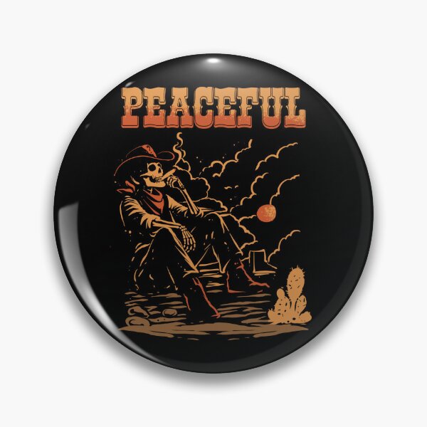 Item preview, Peaceful Skeleton Cowboy Halloween Vintage Western Gothic T-Shirt Design designed and sold by phsycartwork.