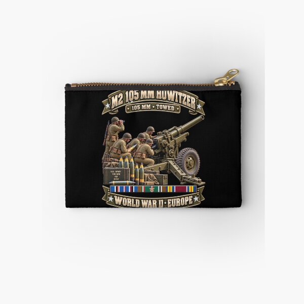 Item preview, M2 105mm, Howitzer, Towed Artillery - World War II SVC - Without Background - 3D - Enhanced designed and sold by Military Insignia Products.