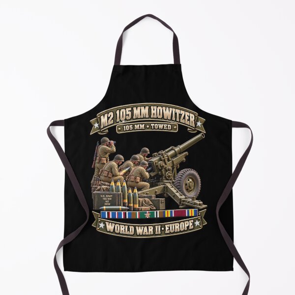 Item preview, M2 105mm, Howitzer, Towed Artillery - World War II SVC - Without Background - 3D - Enhanced designed and sold by Military Insignia Products.