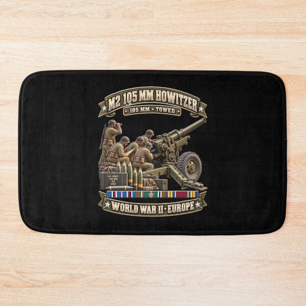 Item preview, M2 105mm, Howitzer, Towed Artillery - World War II SVC - Without Background - 3D - Enhanced designed and sold by Military Insignia Products.