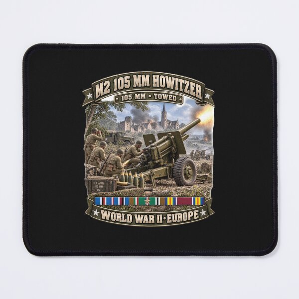 Item preview, M2 105mm, Howitzer, Towed Artillery - World War II SVC - 3D - Enhanced designed and sold by Military Insignia Products.