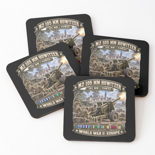 Item preview, M2 105mm, Howitzer, Towed Artillery - World War II SVC - 3D - Enhanced designed and sold by Military Insignia Products.