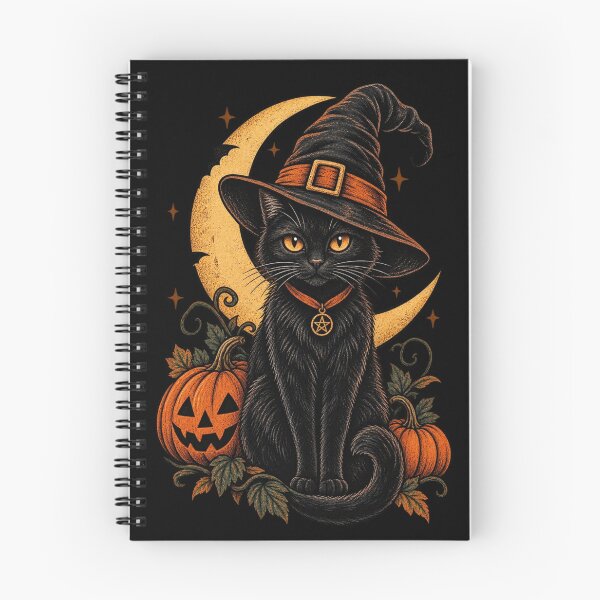 Item preview, Vintage black wizard cat designed and sold by BiaSMartins.