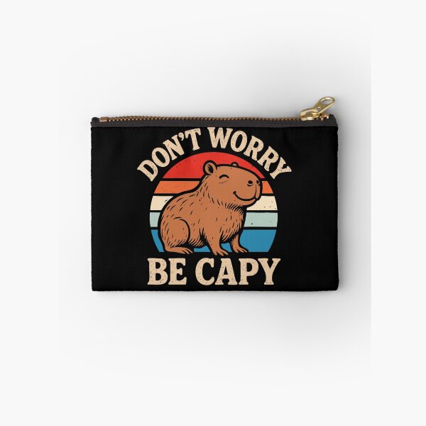 Item preview, Don't Worry Be Capy Capybara Vibes designed and sold by Artful Paws.