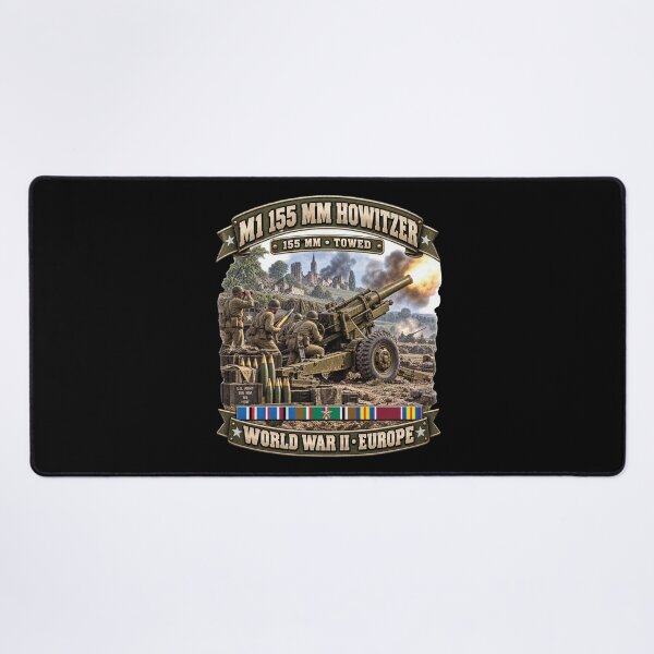 Item preview, M1 155mm, Howitzer, Towed Artillery - World War II SVC - 3D - Enhanced designed and sold by Military Insignia Products.