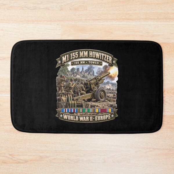 Item preview, M1 155mm, Howitzer, Towed Artillery - World War II SVC - 3D - Enhanced designed and sold by Military Insignia Products.