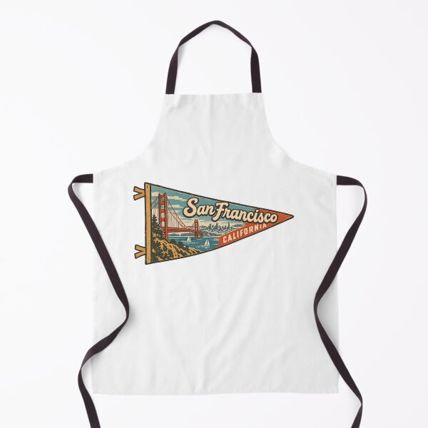 Item preview, San Francisco California Vintage Golden Gate Bridge Travel Pennant designed and sold by LittleArij.