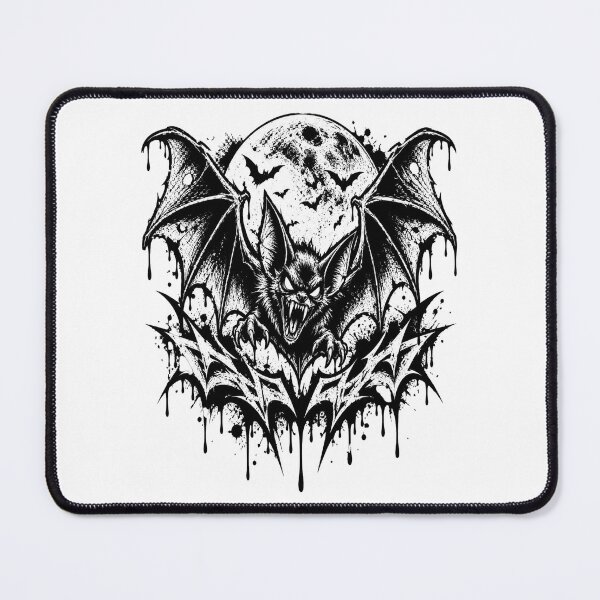 Item preview, Scary Vampire Bat Full Moon Gothic Halloween Horror Graphic designed and sold by shemodas.