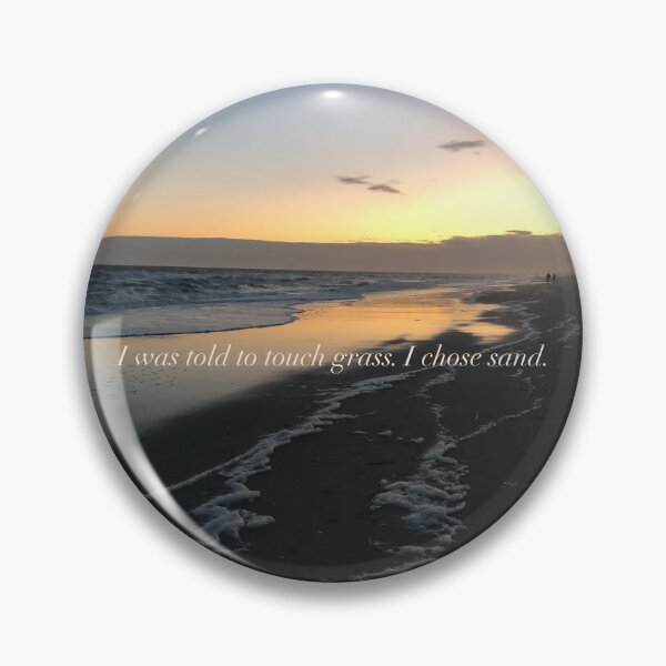 Item preview, Beach vacation sand over grass sticker designed and sold by ryssashay.