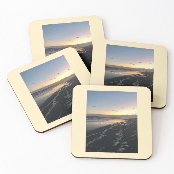 Item preview, Beach vacation sand over grass sticker designed and sold by ryssashay.