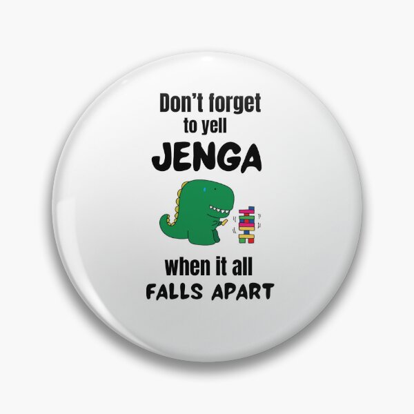 Item preview, Don't forget to yell Jenga designed and sold by bubblevixen.