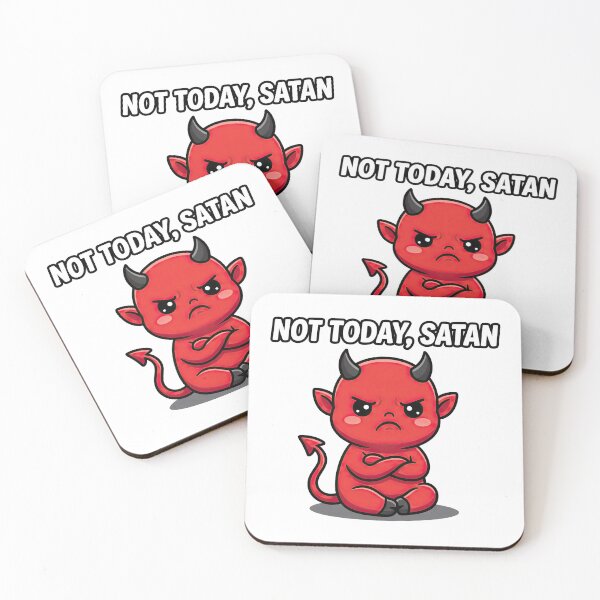 Item preview, Not Today Satan Cute Grumpy Baby Devil designed and sold by VFXguy.