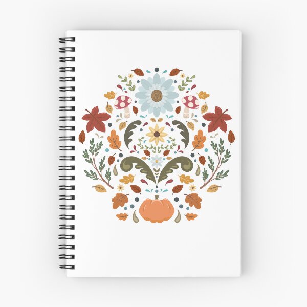 Item preview, Autumn Floral Forest Folk Pattern designed and sold by Bright Wild Design.