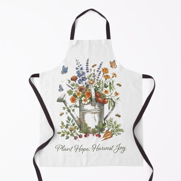 Item preview, Plant Hope. Harvest Joy. | Vintage Gardening Watering Can Floral Design designed and sold by CKADigital.