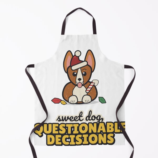 Item preview, Sweet Dog, Questionable Decisions - Funny Christmas Corgi designed and sold by BooAndBloomCo.