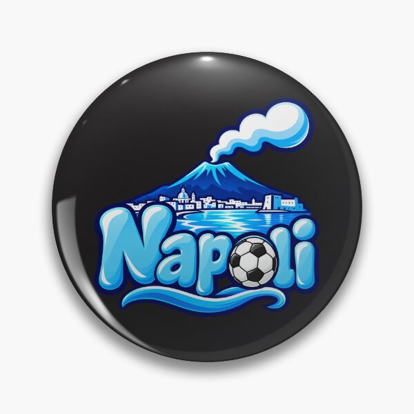 Item preview, Napoli Bubble Typography with Vesuvius Volcano and Soccer Ball designed and sold by MetaModel Editions.