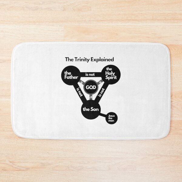 Item preview, The Trinity Explained Black Graphic with White Text Illustration designed and sold by Mbarak Nafa.