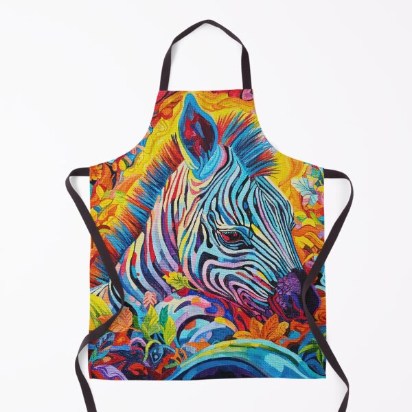Item preview, Zavannah | Colourful Zebra Acrylic Painting designed and sold by RavenFosterArt.