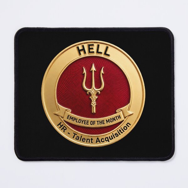 Item preview, Hell HR Talent Acquisition - Employee of the Month Corporate Satire designed and sold by RogueSquirrels.