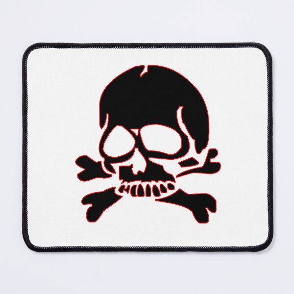 Item preview, Goth skull Crossbones Red Outline designed and sold by gothicmarry.