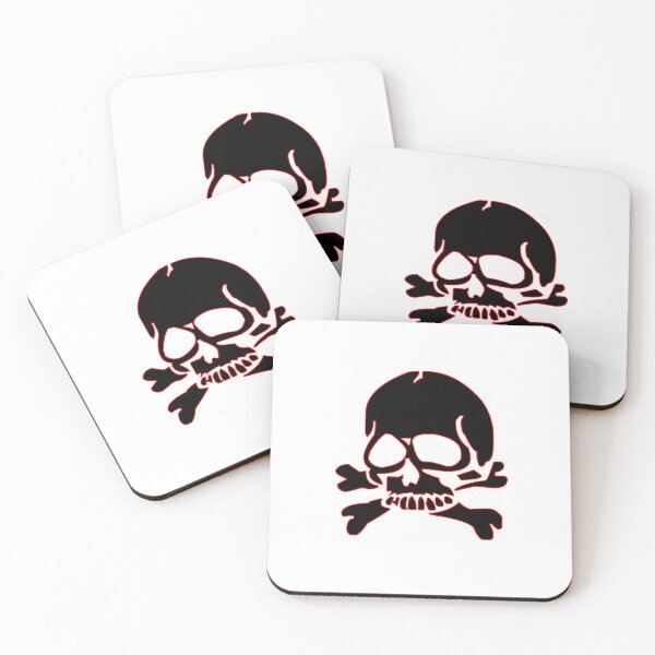 Item preview, Goth skull Crossbones Red Outline designed and sold by gothicmarry.