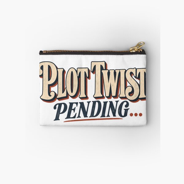 Item preview, Plot Twist Pending – Funny Minimal Writer Typography designed and sold by Golden Era Studio.