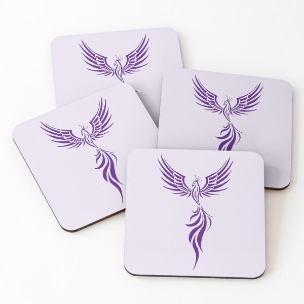 Item preview, Majestic Purple Rising Phoenix Silhouette designed and sold by URSM.