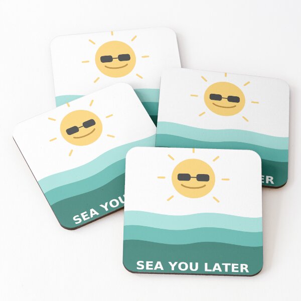 Item preview, Sea You Later Funny Beach Pun designed and sold by Kaivoni.
