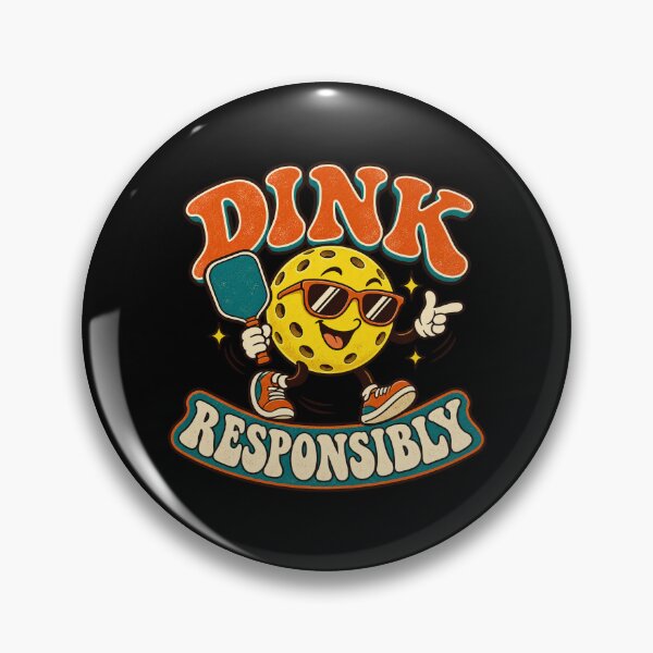 Item preview, Dink Responsibly Retro Pickleball designed and sold by Side Quest Co..