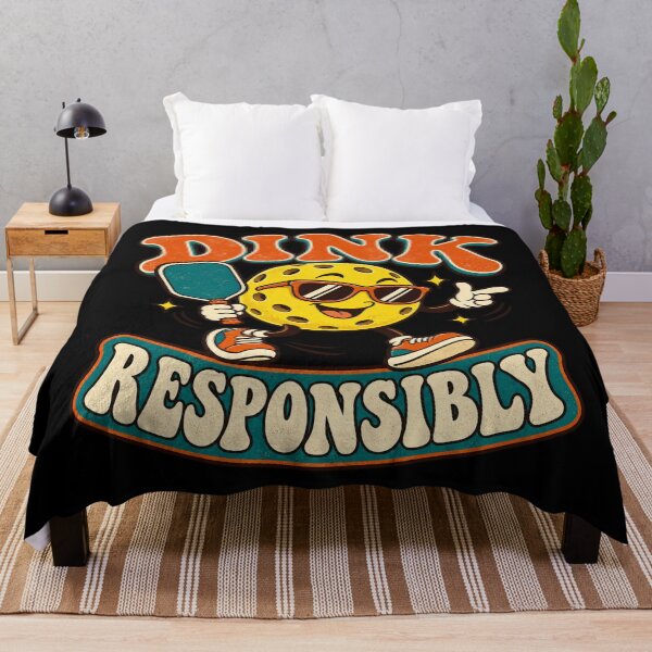 Item preview, Dink Responsibly Retro Pickleball designed and sold by Side Quest Co..