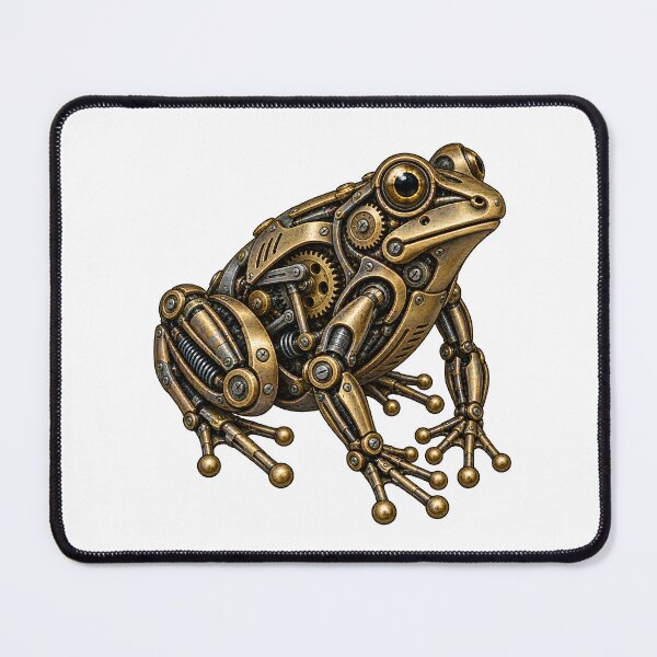 Item preview, Mechanical Frog Steampunk Brass Gear Illustration designed and sold by Artmares.