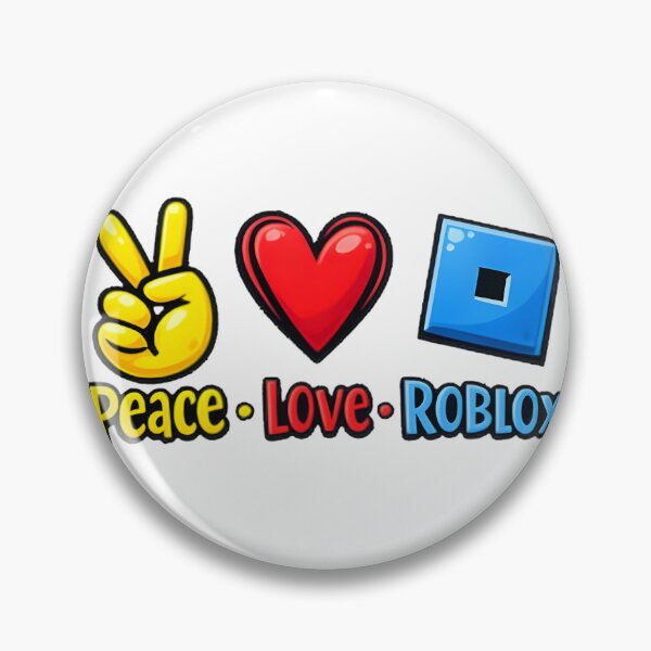 Item preview, Peace and Love Inspired Roblox Gaming Design for Fans designed and sold by MissRiahGames.