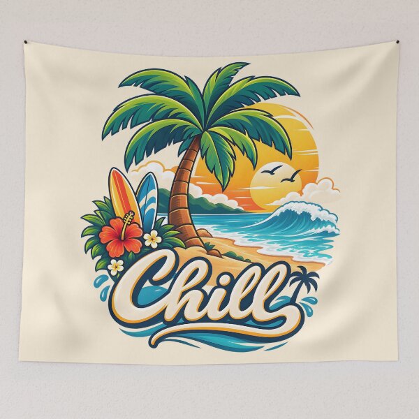 Item preview, chill beach designed and sold by aliraweb.