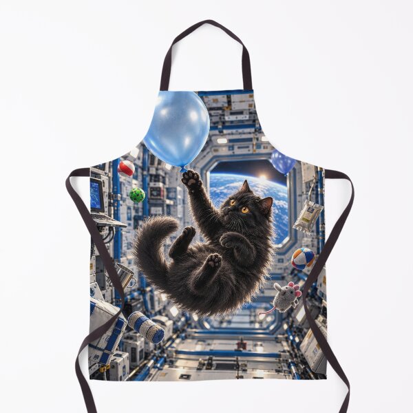 Item preview, Zero Gravity Cat – Space Station Adventure designed and sold by Marina Langer Wildlife Art..