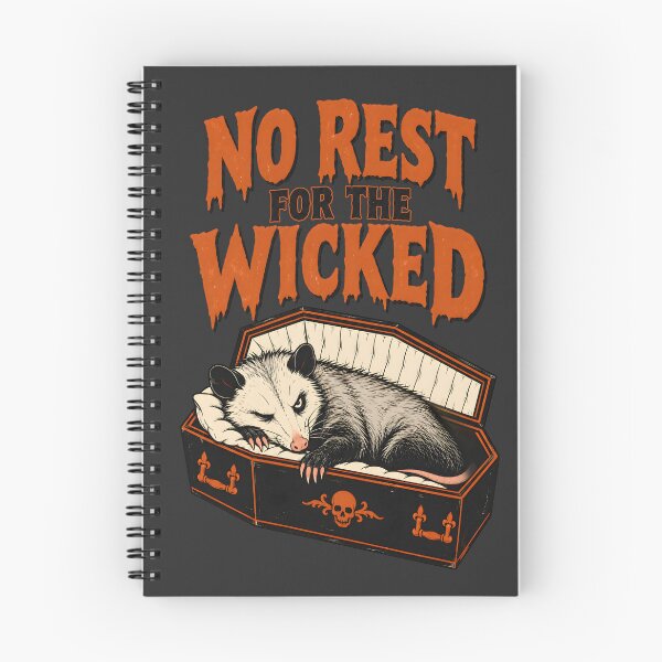 Item preview, No Rest For The Wicked Spooky Possum  designed and sold by MagicTheDog.