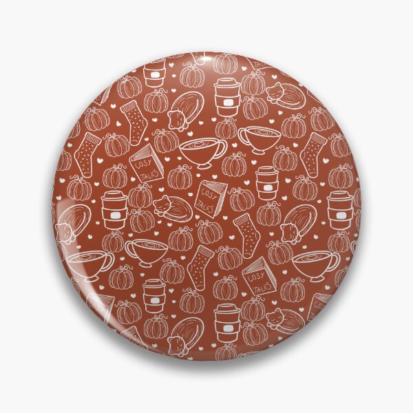 Item preview, Red Autumnal Tone Cosy Print designed and sold by ClarissaDoodles.
