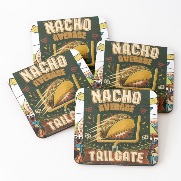 Item preview, Nacho Average Tailgate Funny Football Taco Tee designed and sold by ZestlyStore94.