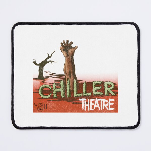 Item preview, Chiller Theatre WPIX New York Classic Horror Movie TV Show Retro Design designed and sold by strawberry trampoline.
