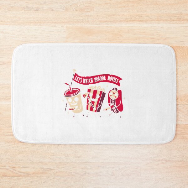 Item preview, Lets Watch Horror Movies Creepy Cute Movie Snack Illustration designed and sold by strawberry trampoline.