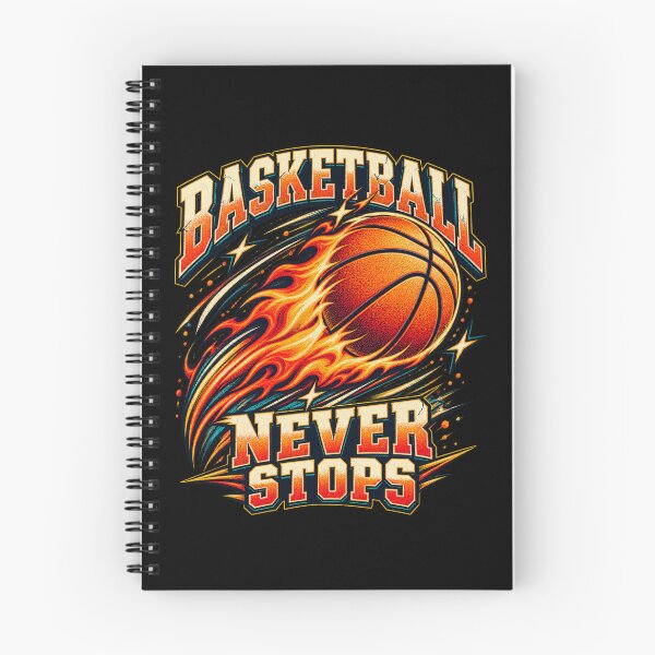 Item preview, Flaming Basketball Never Stops designed and sold by Side Quest Co..