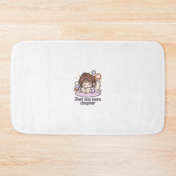 Item preview, Just One More Chapter - Cute Girl Reading at 2AM - Funny Late Night Book Lover Gift - Bookish Sticker designed and sold by Cozy Book Club.