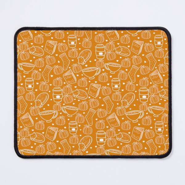 Item preview, Orange Autumnal Tone Cosy Fall Print designed and sold by ClarissaDoodles.