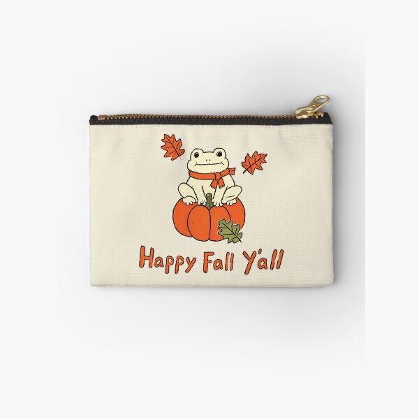 Item preview, Happy Fall Y'all Frog on Pumpkin designed and sold by andromeda-redd.