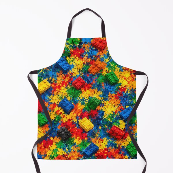 Item preview, Rainbow Toy Bricks and Splatter Mixed Media Art designed and sold by THE SPLATTERED HAUS BY SAGE BANKS.