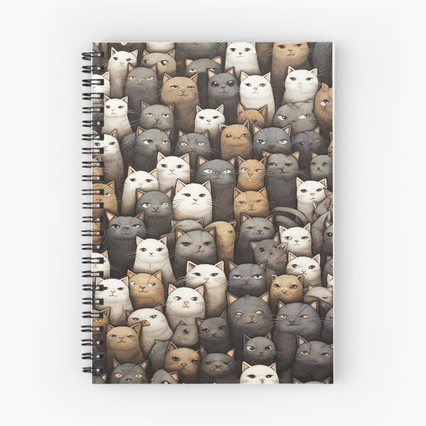 Item preview, Dense Cat Crowd Art Print – Realistic Cats Pattern designed and sold by chiwuls.