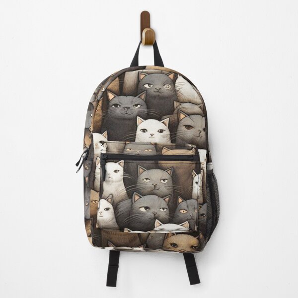 Item preview, Dense Cat Crowd Art Print – Realistic Cats Pattern designed and sold by chiwuls.