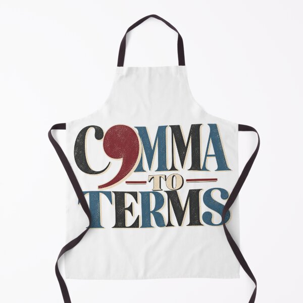 Item preview, Comma to Terms – Funny Grammar & Writer Typography designed and sold by Golden Era Studio.
