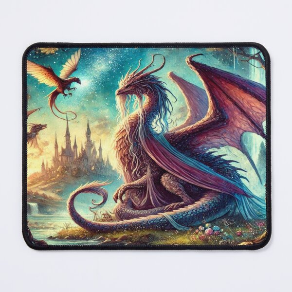 Item preview, Painterly Surreal Dragon Fantasy designed and sold by FotoworldEdel.
