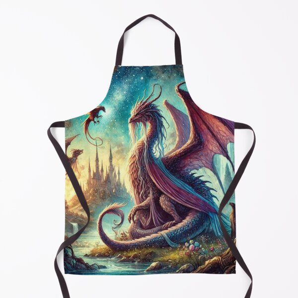 Aperçu de l'œuvre Un univers pictural surréaliste fantastique avec des dragons créée et vendue par FotoworldEdel.
